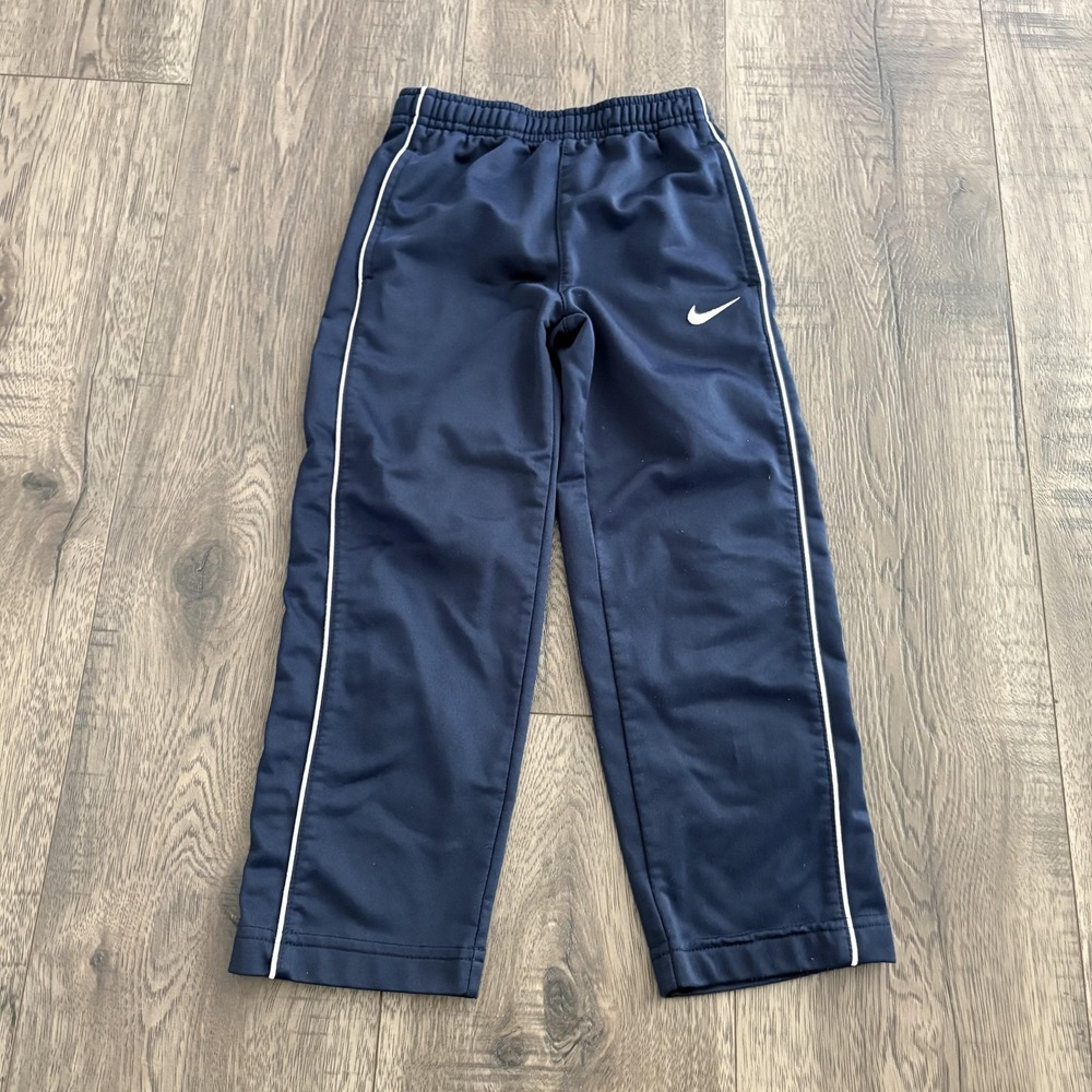 Nike Track Pants Unisex Kids 4T Blue Elastic Waist Knit Athletic Pull On